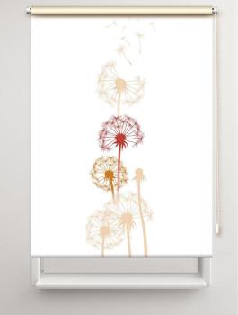 Rollo Dandelions mixed Pfeffer 2 , Rollo, Motivrollo, Rollo mit Druck, Fotorollo, bedrucktes Rollo, Fensterrollo,verdunkelndes Rollo, Sonnenschutz Rollo